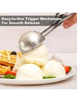 1PC Stainless Steel Ice Cream Scoop – Cookie Dough & Baking Scoop, One Size, UK