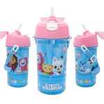 Gabby's Dollhouse Snack & Sip Water Bottle & Pot – 400 ml, Blue & Pink 