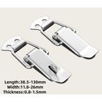 Stainless Steel Spring Loaded Toggle Lock Clasp Metal Duckbill Buckle 11.8-26mm