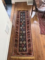 Antique Gorgeous Collectible  Caucasian Kazak Runner 2’6” X 8’