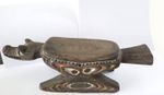 Vintage Papau New Guinean Small Crocodile Stool Statue