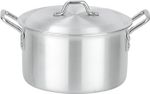  Aluminium Stockpot Cooking Pot Casserole Dish Pan Cooking Saucepan With Lid 