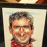 Manchester United Football Caricature Art Print Signed "Tales" - Prints