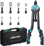 16" Rivet Nut Tool, Rivet Nut Gun, Hand Rivet Nut Setter with 70PCS Rivet Nuts