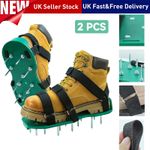 Pair Lawn Aerator Shoes Garden Heavy Duty Spiked Aerating Sandals with Spikes