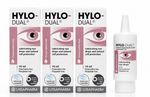 Hylo-Dual Eye Drops 10ml x 3 Boxes New
