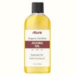 JOJOBA OIL ORGANIC GOLDEN CERTIFIED ORGANIC 100% PURE UNREFINED COLD PRESSED