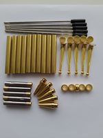 5 x Gold Slimline Pen Kits - 7mm - Free Postage
