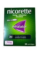 Nicorette 15mg Inhalator . 36 Cartridges. Exp: 11/2028