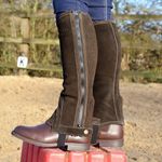 Tuffa Brown Suede Adult's Half Chaps - Medium - Barely ever worn