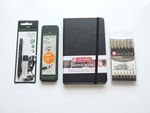 Faber-Castell & Sakura Micron Sketching Art Set Gift Box Bundle Sketchbook Kit