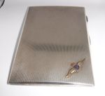 Vintage 1939 WWII Sterling silver R.A.F Wings Cigarette Case 200 grams
