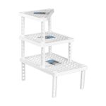 Kitchen Stackable Shelf Insert Small Cupboard Organiser for Cups Plates