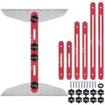 Stair Tread Template Tool 9"-54" Adjustable Length for Stair Treads Red