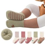 3 Pairs Baby Toddle Boys Girl's Anti-Slip Grips Thicken Floor Walking Socks 0-5Y