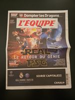 PSG Real Madrid 2022 L'Equipe Programme Champions League Messi Mbappe Vinicius