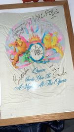 Queen A Night At The Opera Framed Autographed Reproduction Poster