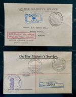 BRITISH SOLOMON ISLANDS 1961 OFFICIAL COVERS WESTERN PACIFIC HIGH COMMISSION OHM