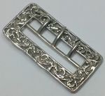 Victorian Cast Sterling Silver Nurses Belt Buckle – Hallmarked 1897 (26g)