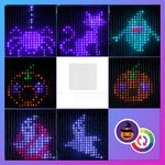 Programmable DIY Hanging RGBIC Smart LED Curtain Fairy String Light App Control