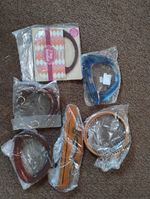 6 different Bag Handles ~ for crafter's etc ~ wooden & acrylic 