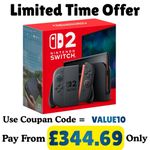 Nintendo Switch 2 Console 256GB Joy-Con 2 Black Handheld Gaming Device Brand New