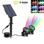 LED Solar Light RGB Changing Submersible Lamp Underwater Garden Pool Pond Lights