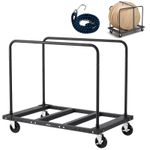 VEVOR Drywall Cart Dolly 816 kg Steel Panel Truck Cart with 2 Side Handrails