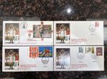 Title: 4 England Rugby World Cup 2003 FDC AG Bradbury Victory Parade Unaddressed