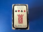 Sealed 1950s KEM Plastic Playing Cards Set w Boxes & Service Cards Vintage