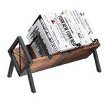 ASIFMTHOT Desk Bookshelf, Retro 16" x 9.5" x 8" (39 cm x 22 x 6 cm), Black