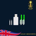 Sea Fishing Rod Tip Lights-Night Fishing x 2 USB Charger & Batteries -Variations