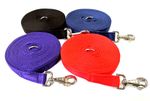 Horse Lunge Line Large Dog Training Lead 18 Colours 1.5m 3m 6m 9m 25mm Cushion