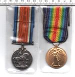1914/18 WORLD WAR ONE  R.A.M.C. MEDAL PAIR WITH RIBBONS (729)