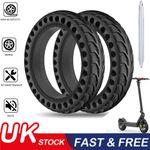2pcs 8.5" Xiaomi M365 Electric Scooter Honeycomb Solid Wheel Tyre Tire Black