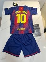 Barça UCL Lamine Yamal 10 Home Blue/Red Kit 25/26 -With socks （5-13 Years）