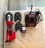 RIDGID RP 115 12V Cordless Press Tool Kit w/ 3 Press Jaws Battery Charger