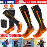 Electric Heated Socks Rechargeable with 5000/7500mAh Battery Winter Foot Warmer