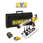 DeWALT DCE581D1K 18V XR 300-600ml Caulking Gun Kit – 1x 2Ah Battery, Charger &