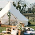 4M Bell Tent Polycotton with Zipped PVC Groundsheet | 200GSM