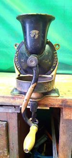 Spong No 4 Coffee Grinder. Swan Neck - Which I Believe Means Pre 1898.