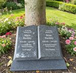 Personalised Granite Open Book Bible WITH BASE Grave Plaque Memorial Stone