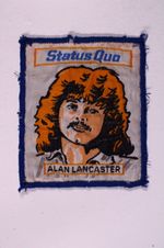 Status Quo Patch Original Alan Lancaster Vintage Band Promotion Circa 1970's