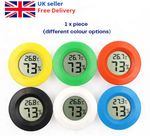 Temperature Humidity Sensor Round Digital  Moisture Meter Thermometer Hygrometer