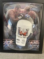 Carl Froch and George Groves Dual Signed Glove Framed and Mounted with COA