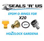 20 X Hose pipe connector seals O rings (EPDM) pack of Hozelock Gardena