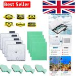 Aquarium Filter Cartridge Kit for Inter-pet CF1 - 4 Cartridges & Cleaning Tools