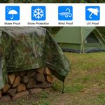 Heavy Duty Tarpaulins Tarp Large Waterproof Ground Sheets Camping Cover 85 gsm