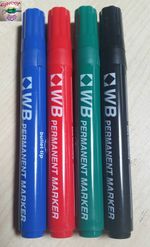 Quality Bullet Tip PERMANENT Marker Pens Black Blue Green Red