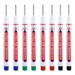 8Pcs/Set 20Mm Deep Hole Long Nib Head Markers for Metal Perforating Pen